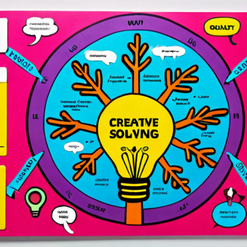 Home 11 ** "A vibrant, colorful mind map with a central idea of 'Creative Thinking,' branching out into categories like 'Brainstorming,' 'Problem Solving,' and 'New Ideas.' Use bright colors, icons, and hand-drawn elements."
**