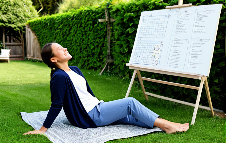 마인드맵 작성의 방향성과 목표 - **Creative Workspace:** A businesswoman in professional dress brainstorming with a mind map software...