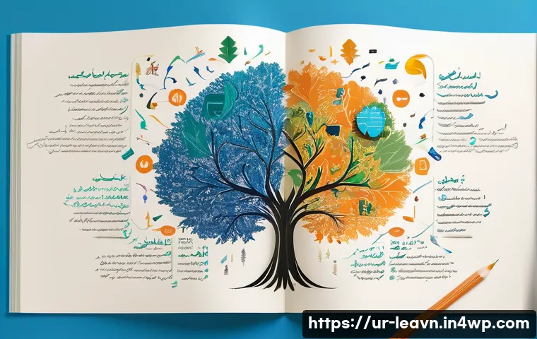 초보자를 위한 마인드맵 작성 가이드 - A vibrant and detailed mind map illustration centered around the theme "تعلیمی ترقی" (Educational De...